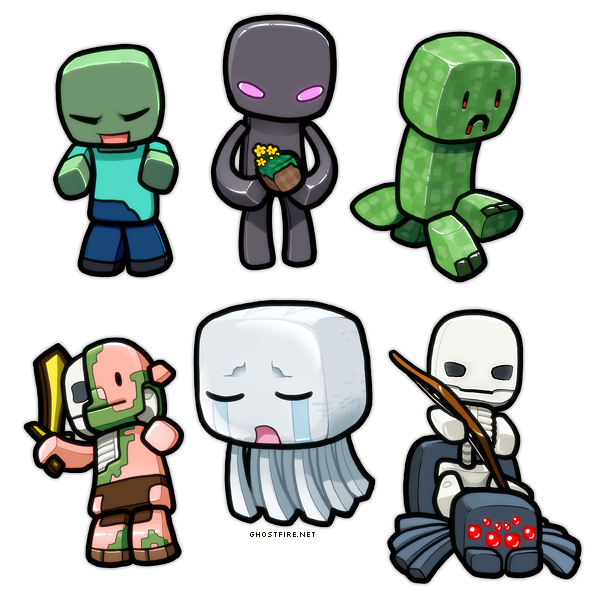 Lil Minecraft Monsters By Ghostfire
