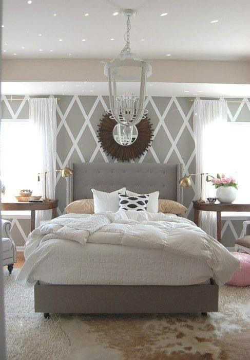 Free Download Diamont Pattern Accent Wall In Bedroom Bedroom