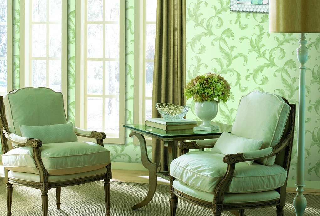 Green Interior Design Wallpaper 3d House Pictures And
