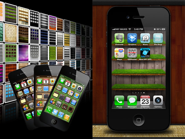 Shelf Background And Wallpaper An iPhone App With
