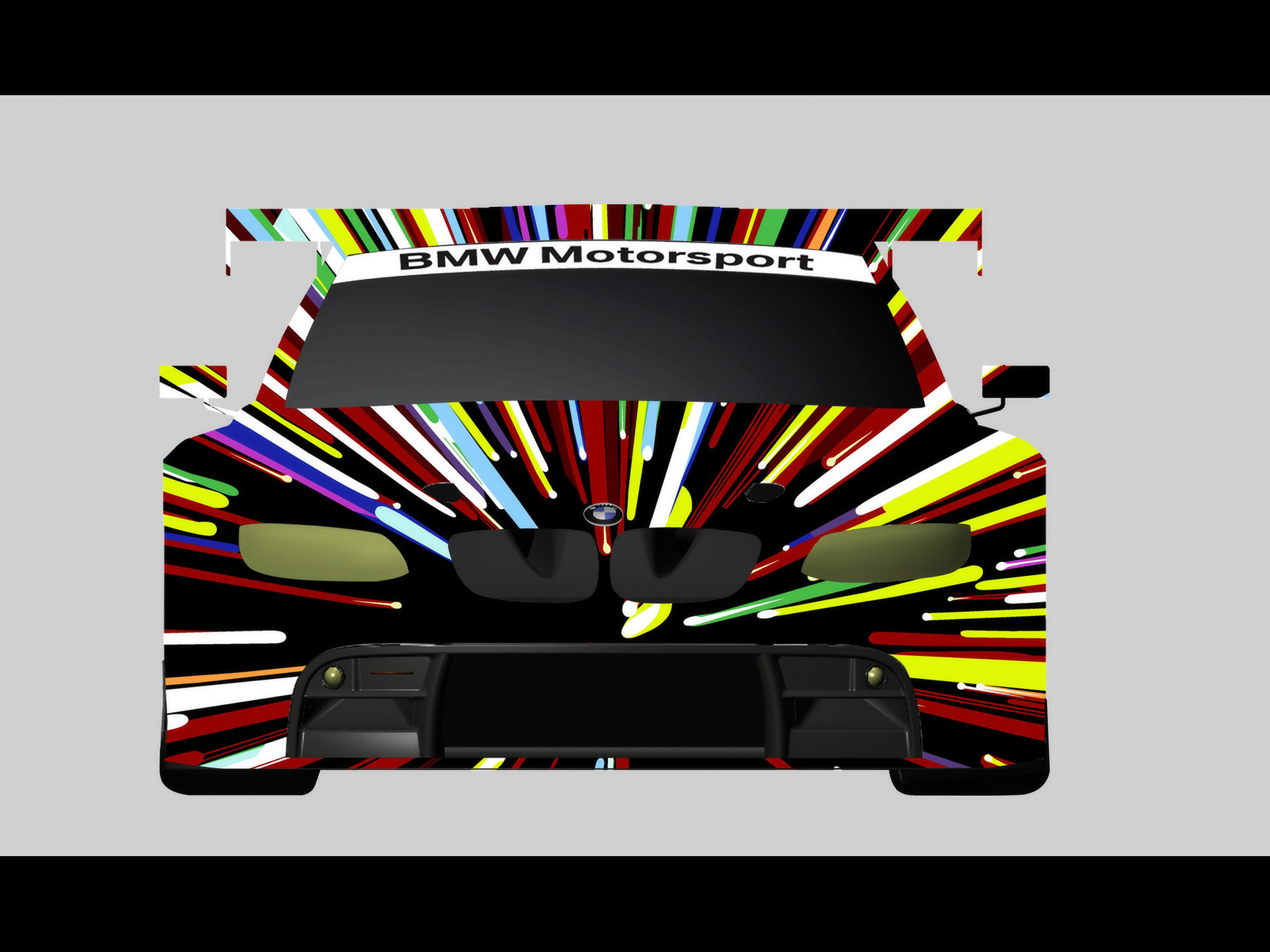 M3 Gt2 Art Car By Jeff Koons Design Concept Wallpaper