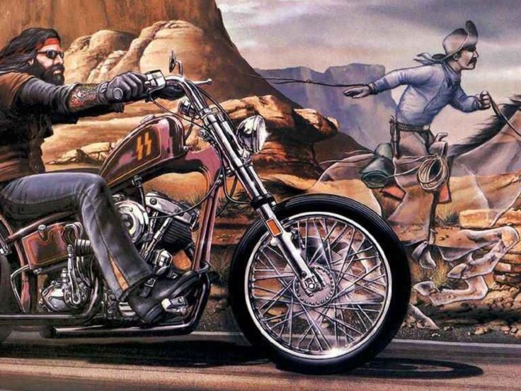 David Mann Ghost Rider Painting
