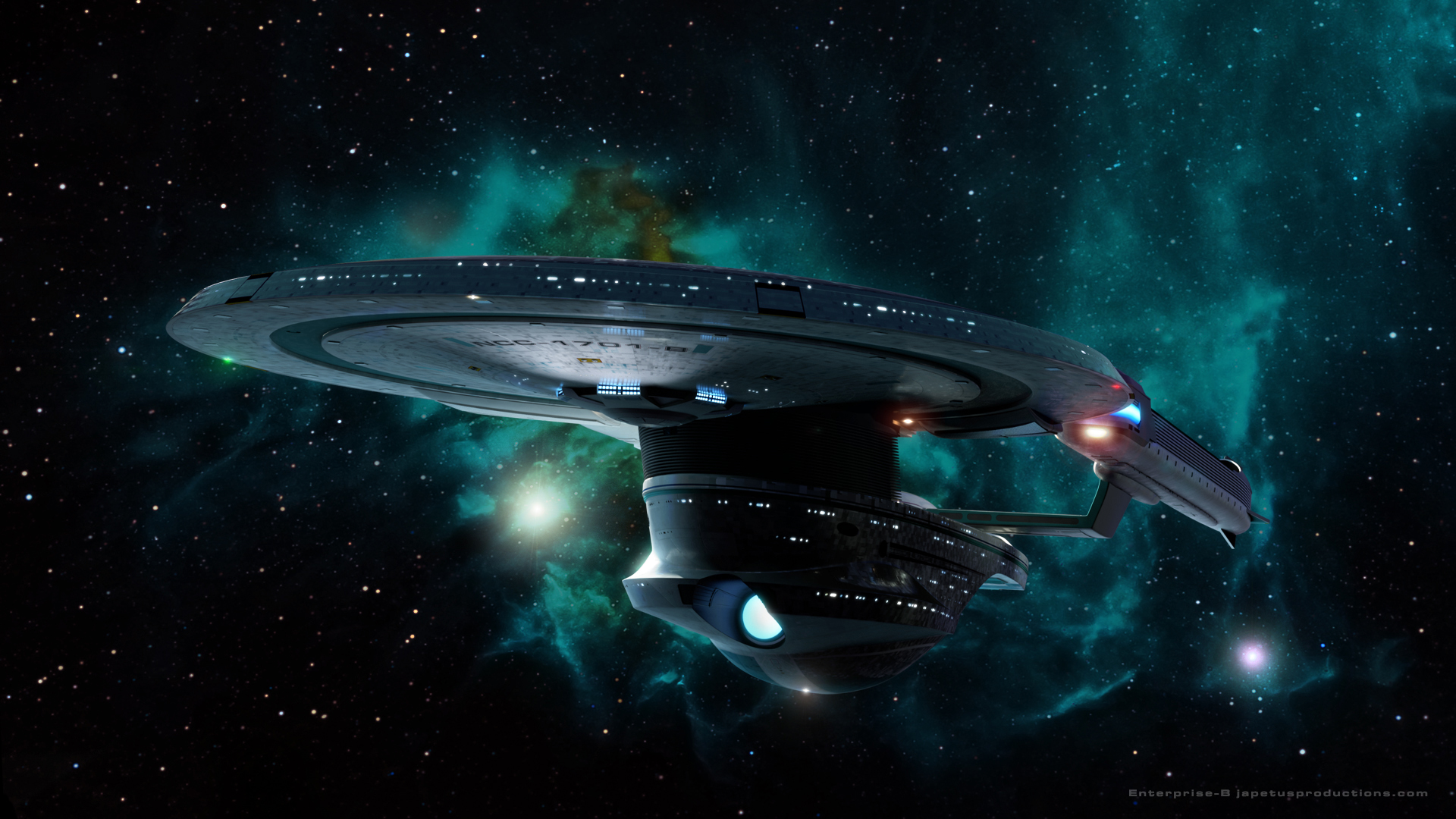 Star Trek Starship Enterprise Spaceship Stars Nebula