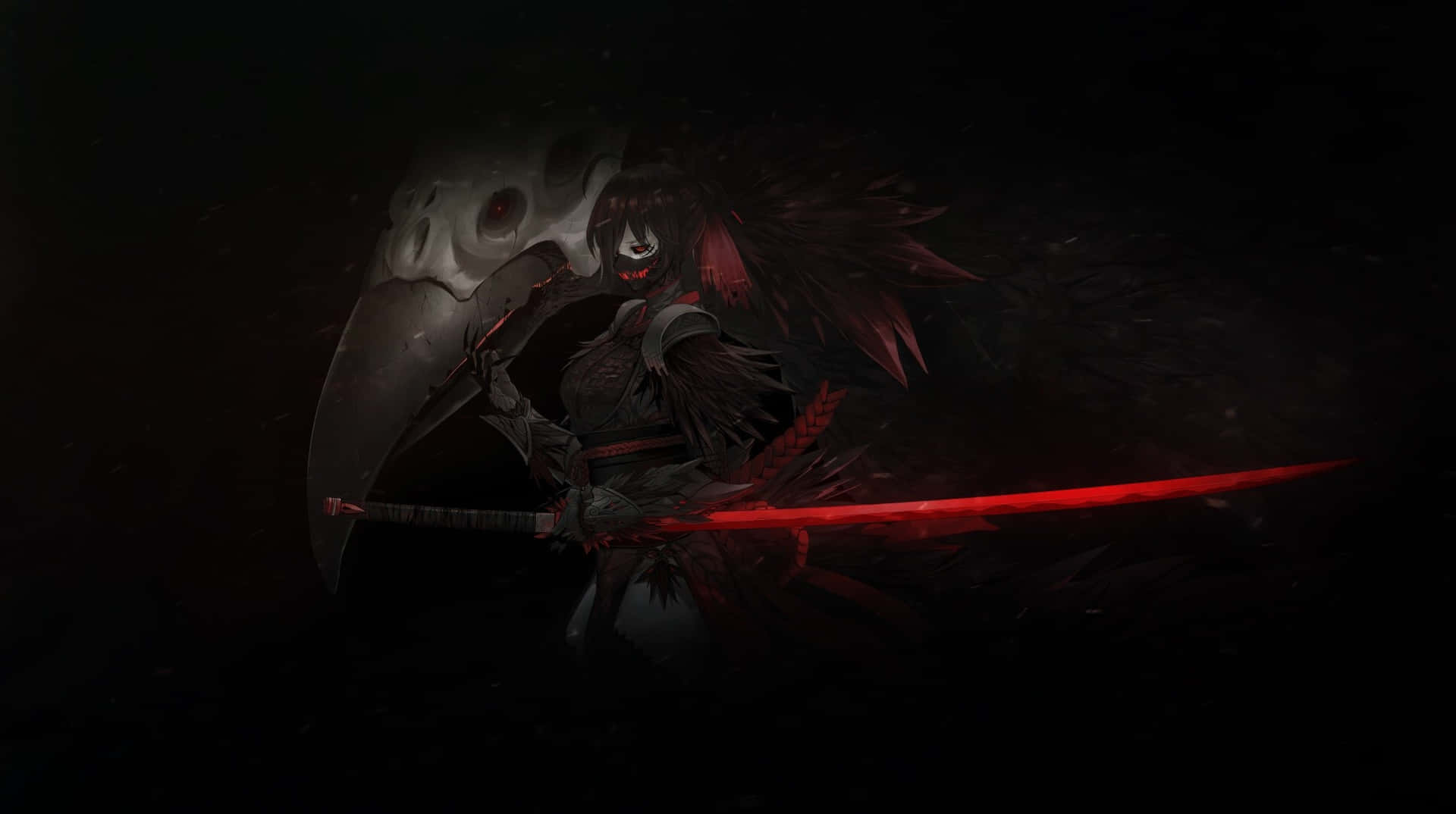 Dark Anime Girl Wallpaper