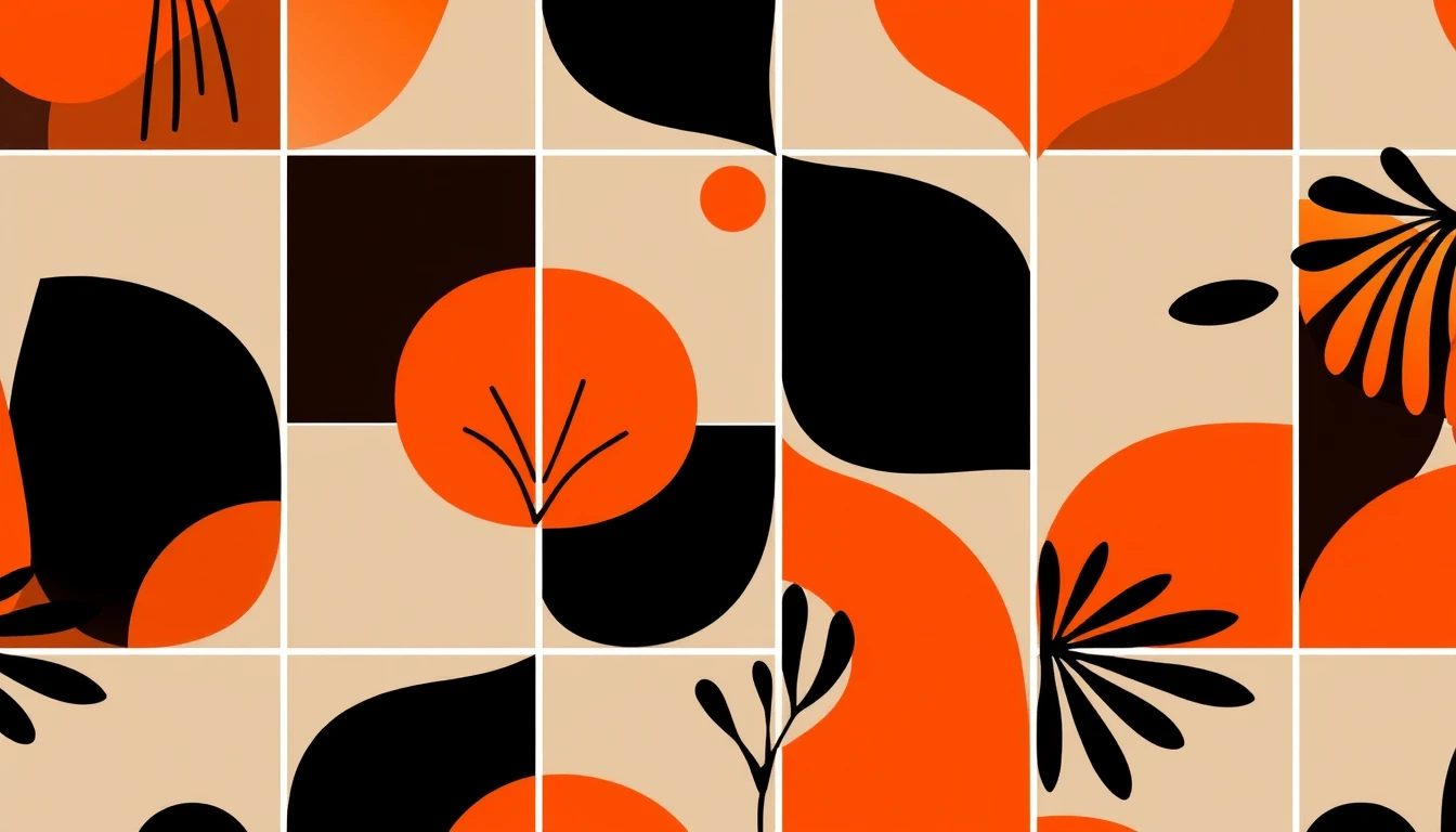 Orange And Black Wallpaper