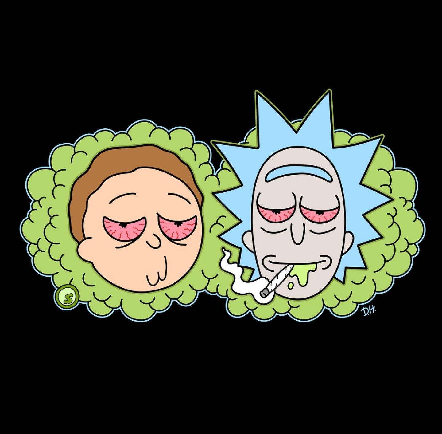 Rick And Morty Stoner Wallpaper