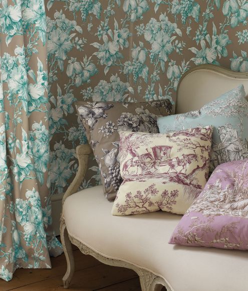 Toile Fabrics And Wallpaper