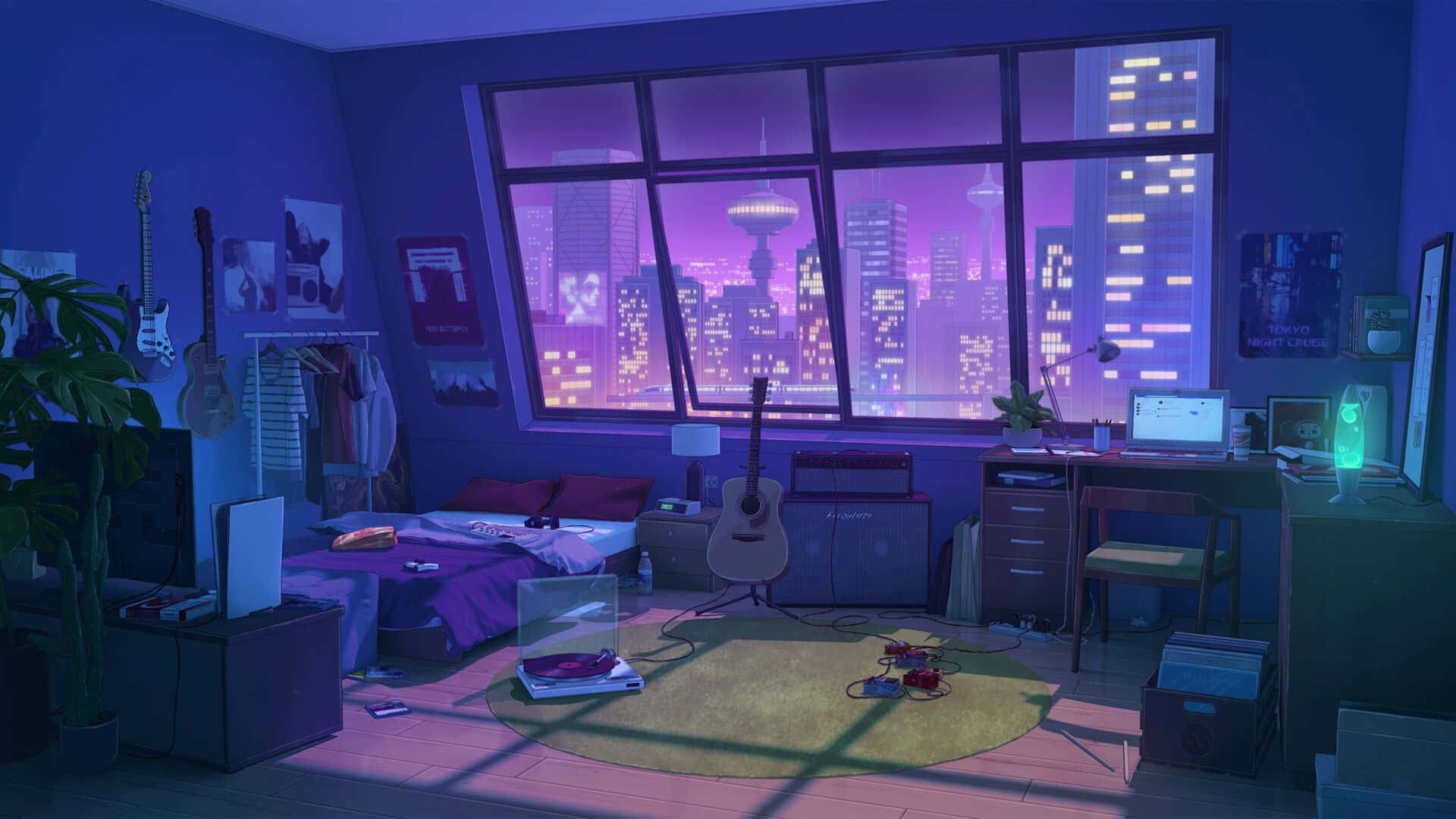Anime Bedroom Background Wallpaper