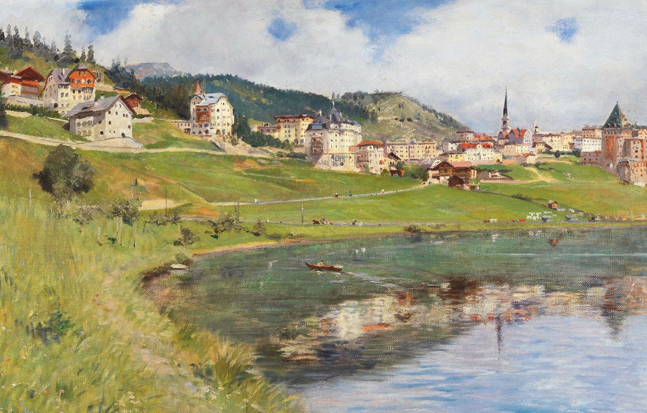 Wallpaper Italian Painter Oil On S