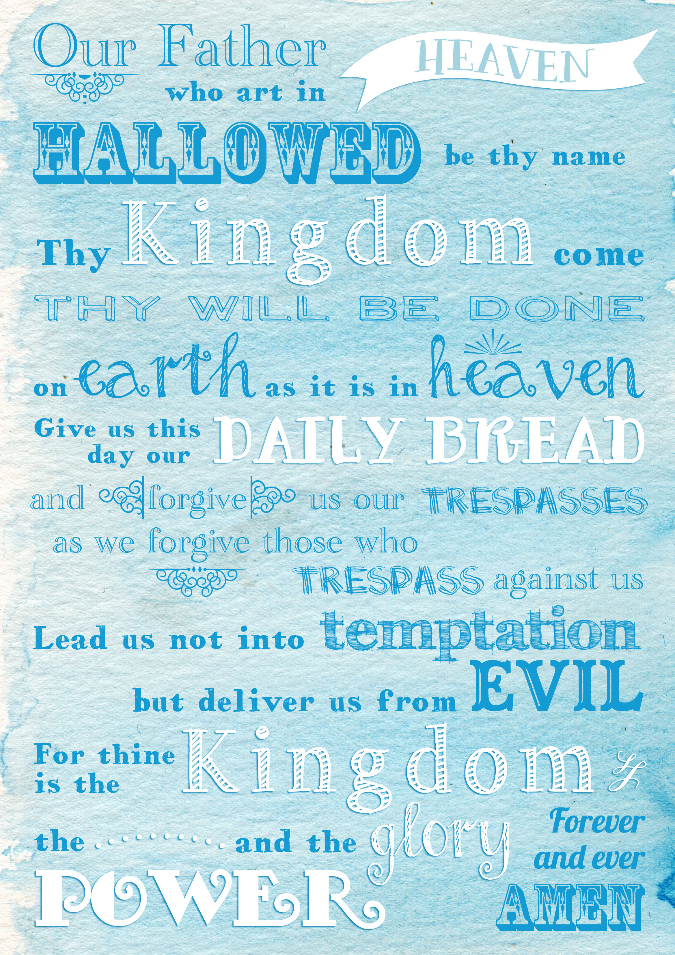 The Lord S Prayer Printable