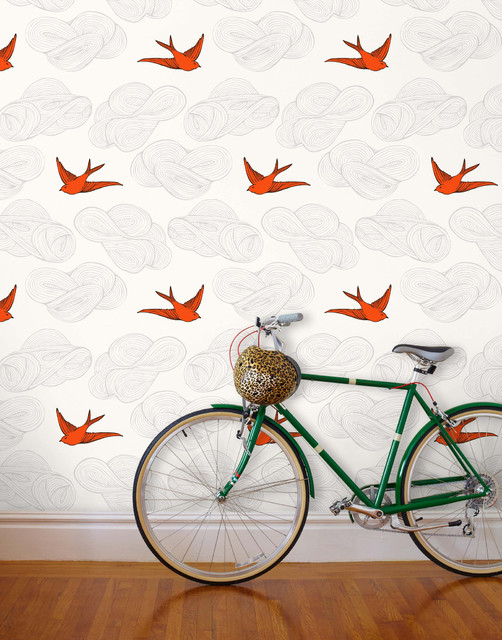 Daydream Wallpaper Orange Eclectic North West By