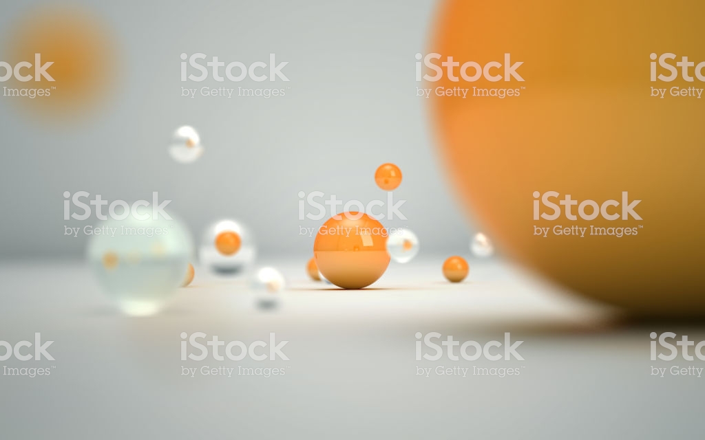 Unique Concept Orange Leader Of Business Team 3d Illustration