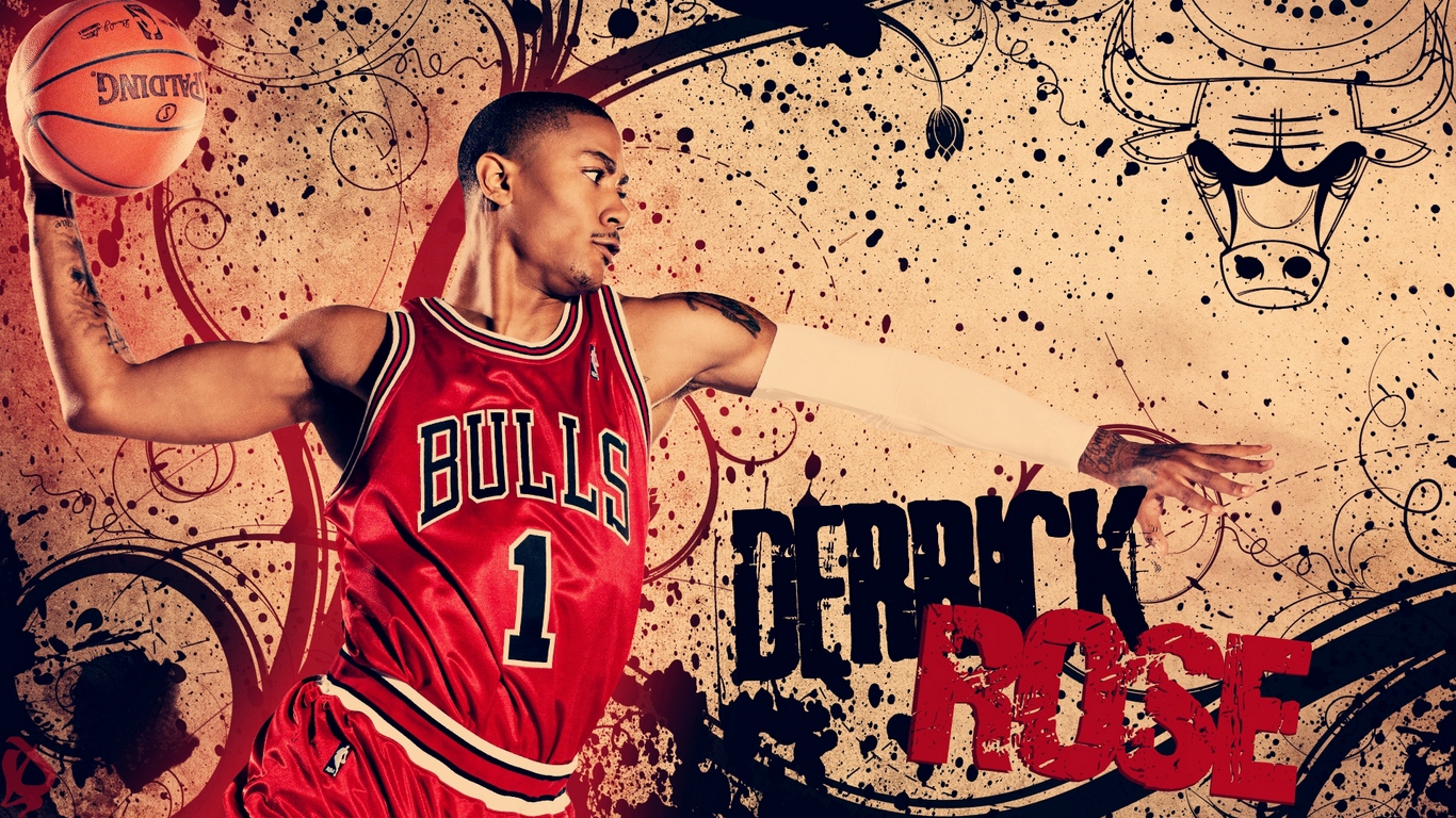 Wallpaper Derrick Rose Basketball Chicago