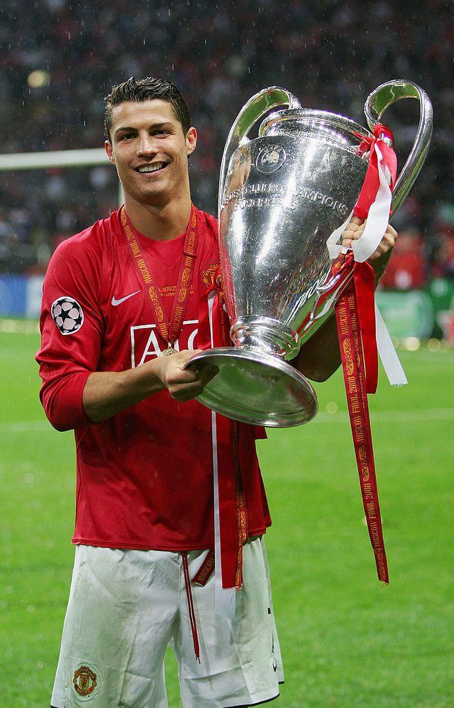 Moscow May Cristiano Ronaldo Of Manchester United Poses With