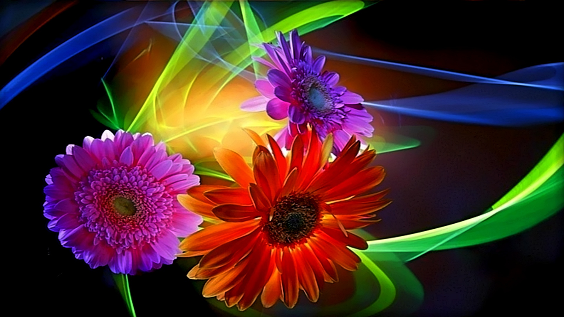 Cool Abstract Flower Wallpaper HD