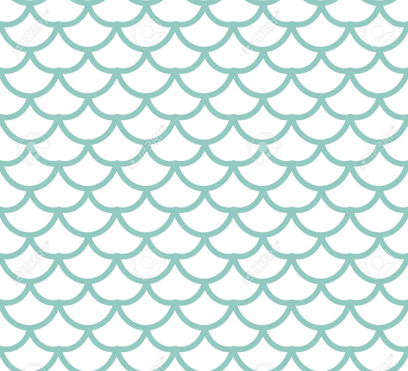 Fish Scales Seamless Pattern Skin Endless Background