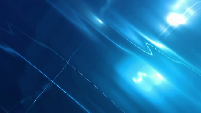 Ultra HD 4K Abstract Motion Blue Background With Lens Flares   4K