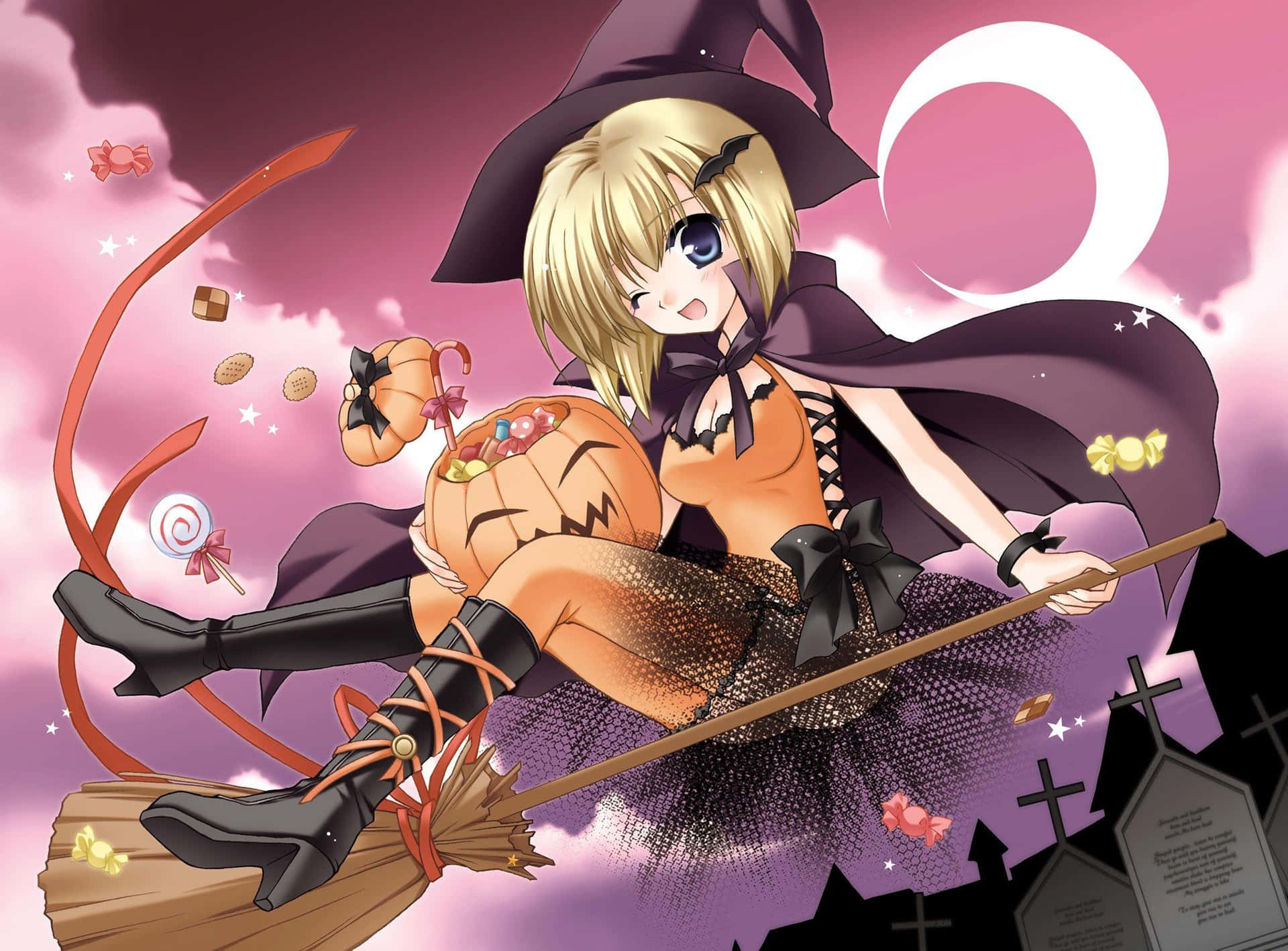 Halloween Anime Girl Wallpaper