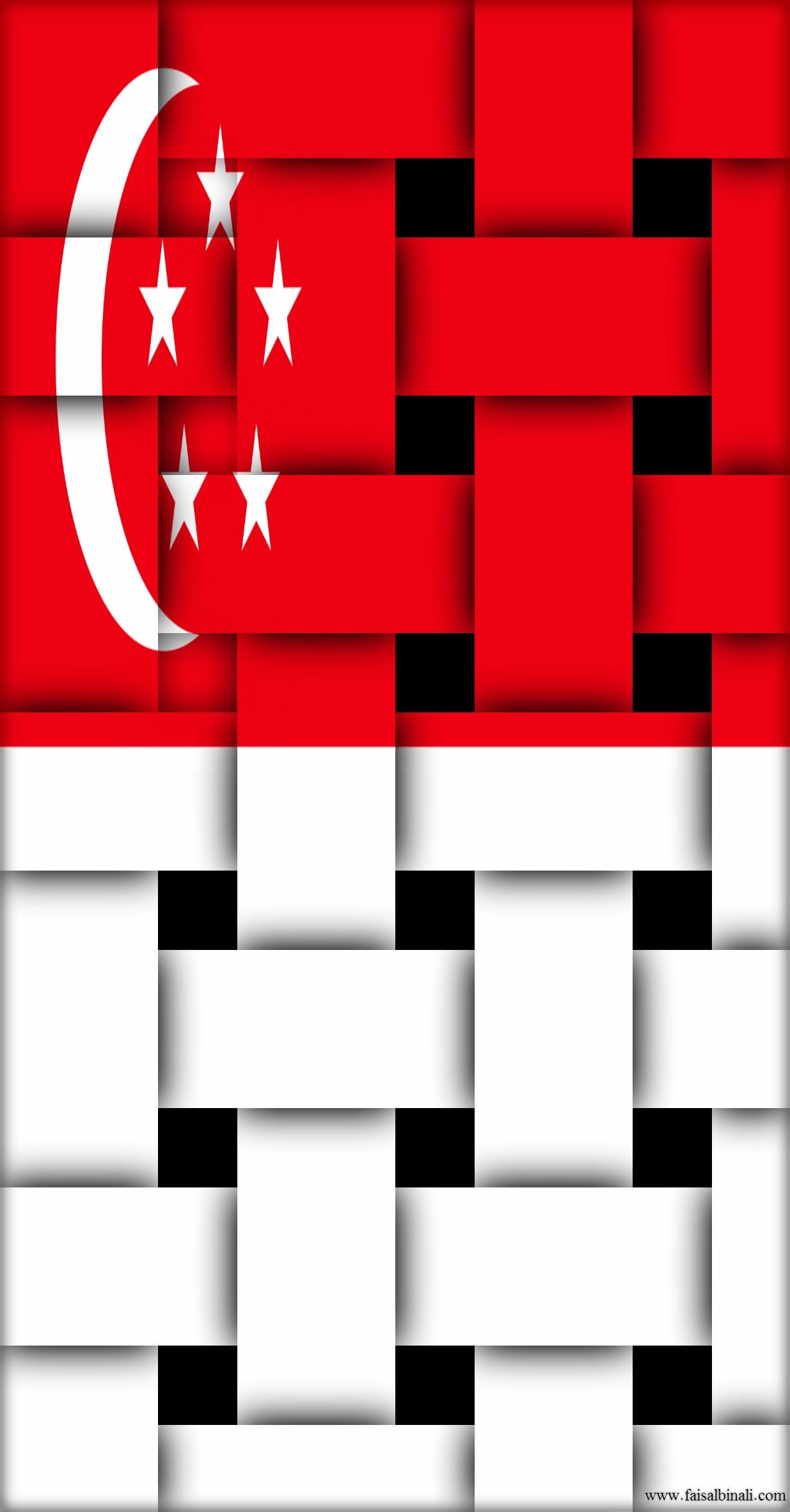 Singapore Flag HD Wallpaper For Smartphones And Tablets