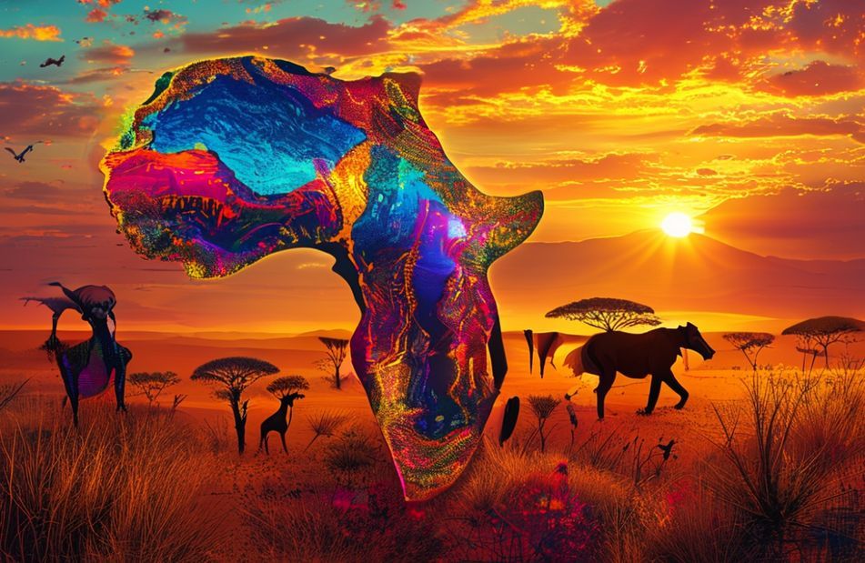 Africa Map Wallpaper