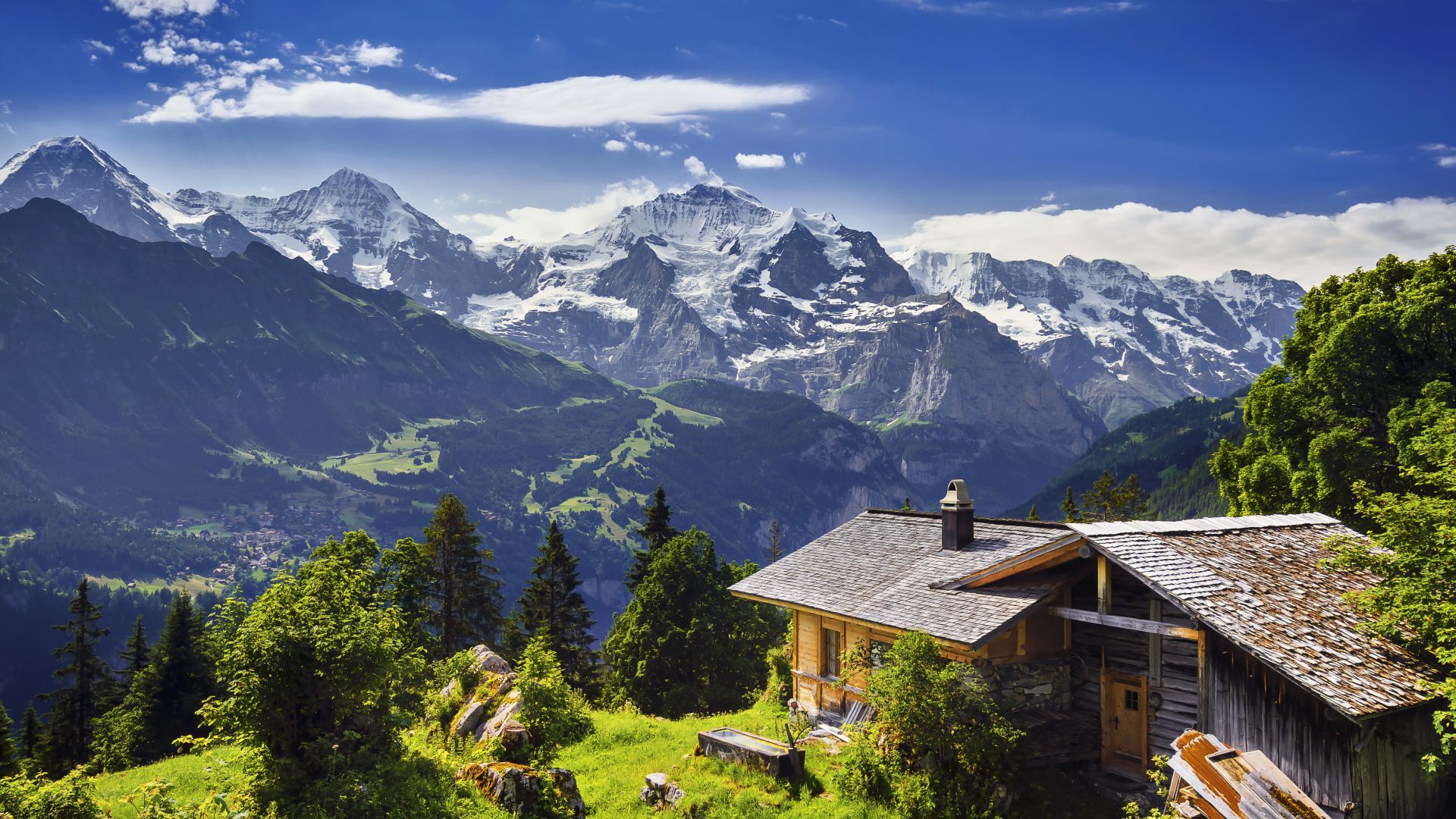 Switzerland 5k 4k Wallpaper 8k Mountains Sky House