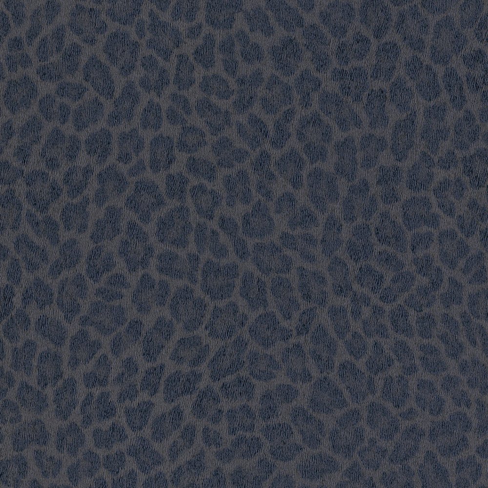 Leopard Print Pattern Faux Effect Fur Metallic Textured Wallpaper