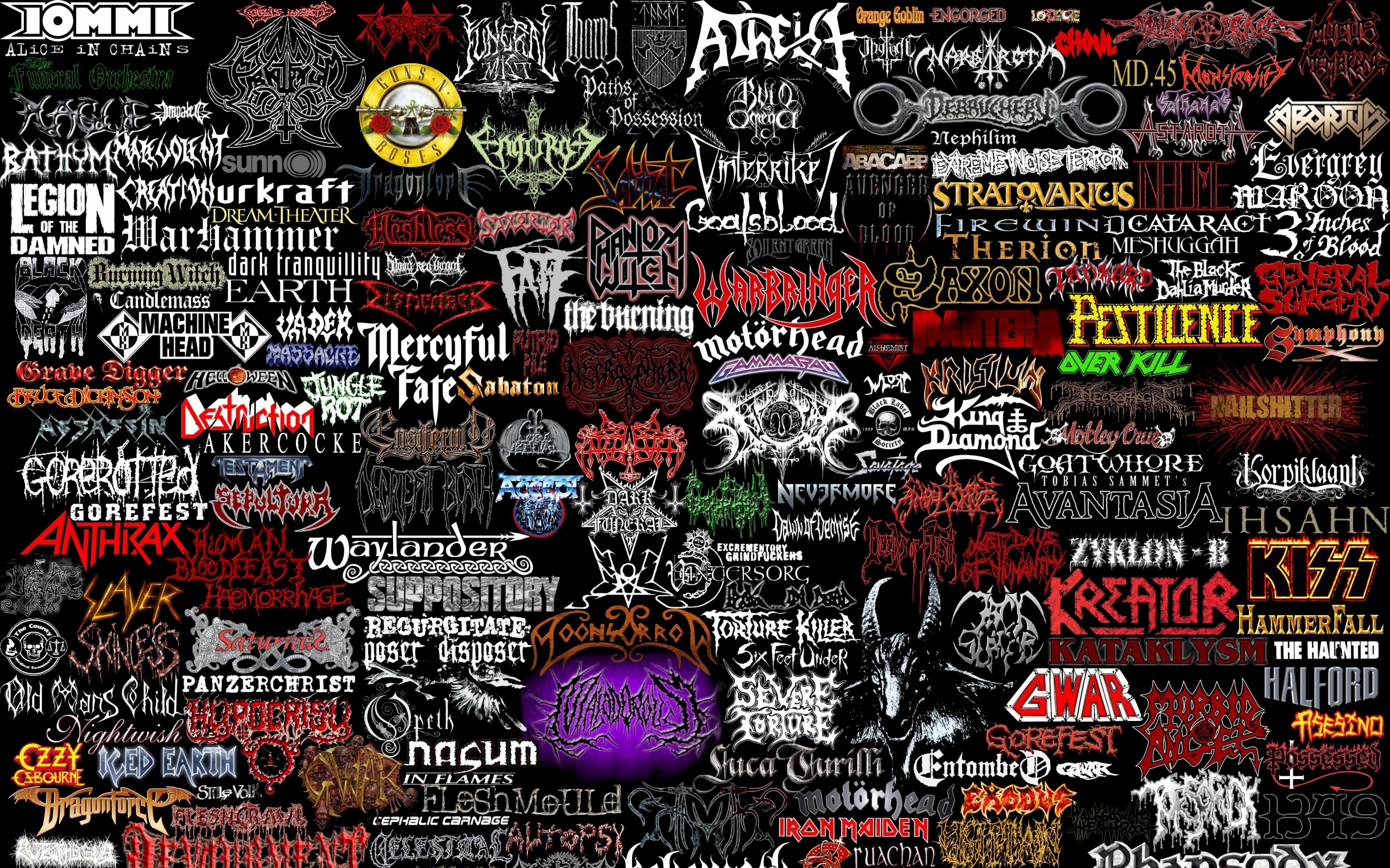 Slayer Behemoth Rock Music Guns Roses Judas Priest Desktop Wallpaper