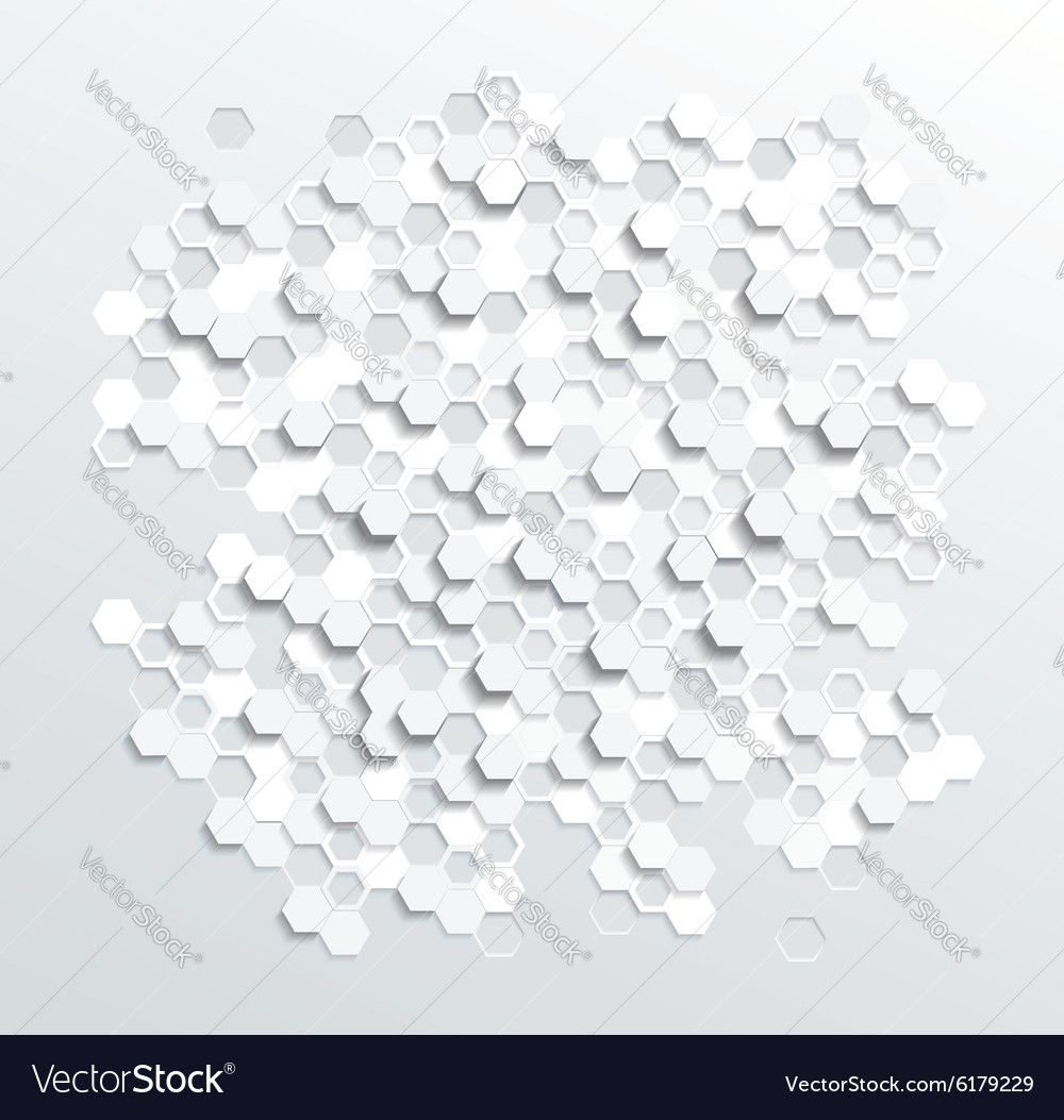 Hexagonal Abstract 3d Background Royalty Vector Image