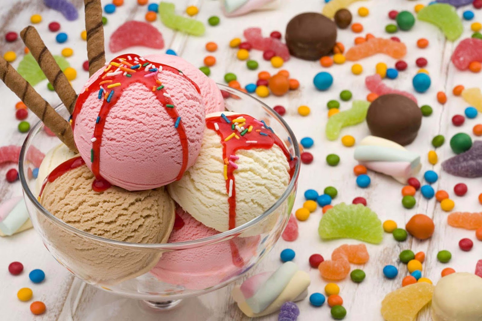 Dessert Yummy Ice Cream Wallpaper