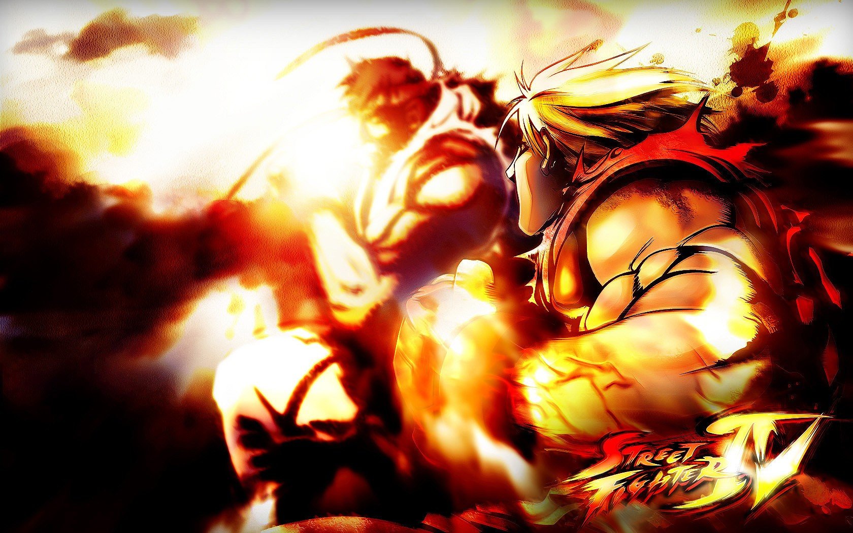 Ryu Ken Games Masters Black Background Duo HD Wallpaper