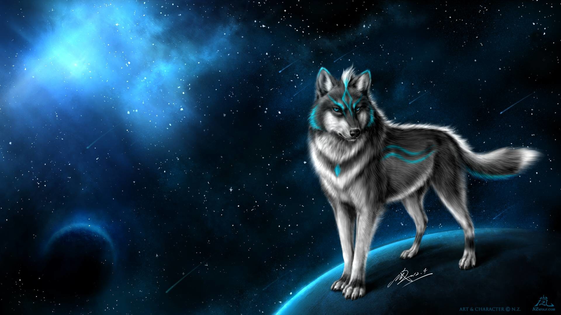 Wolf Art Background HD Image Wallpaper