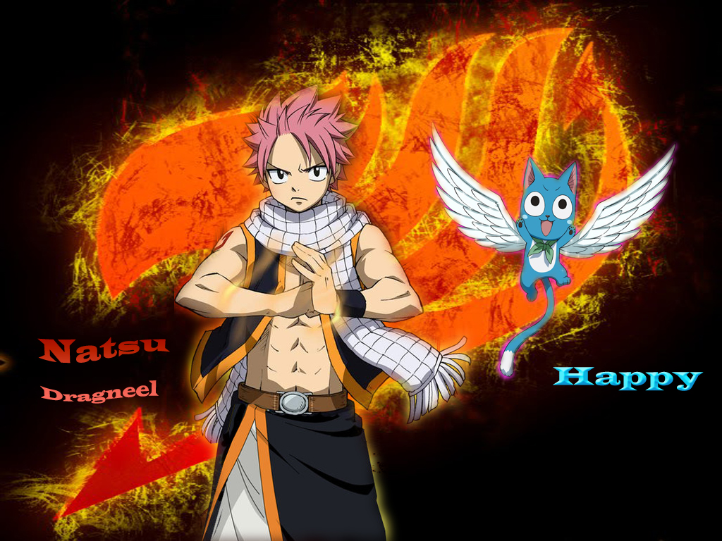 Fairy Tail Natsu And Happy Wallpaper By Heongle