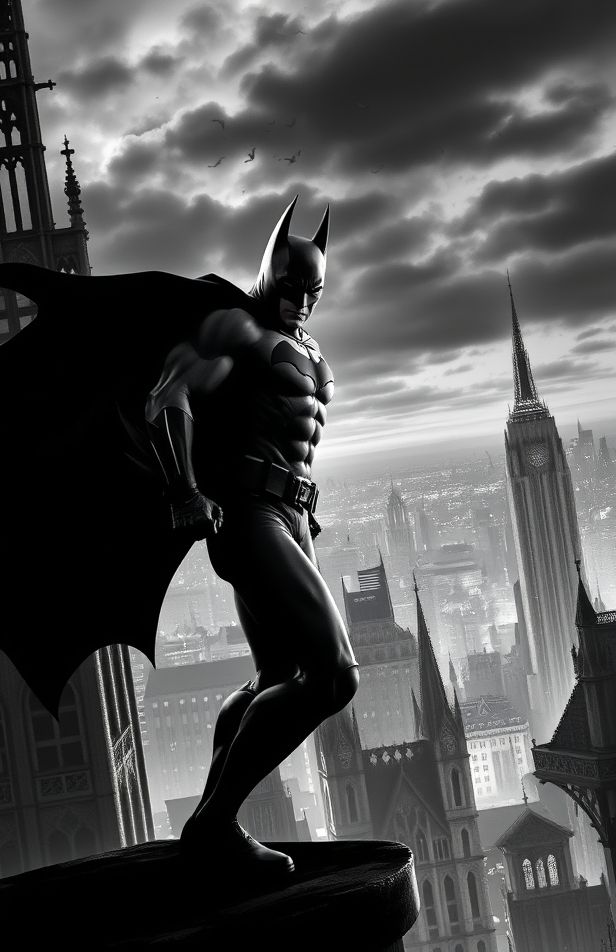 Black And White Batman Wallpaper