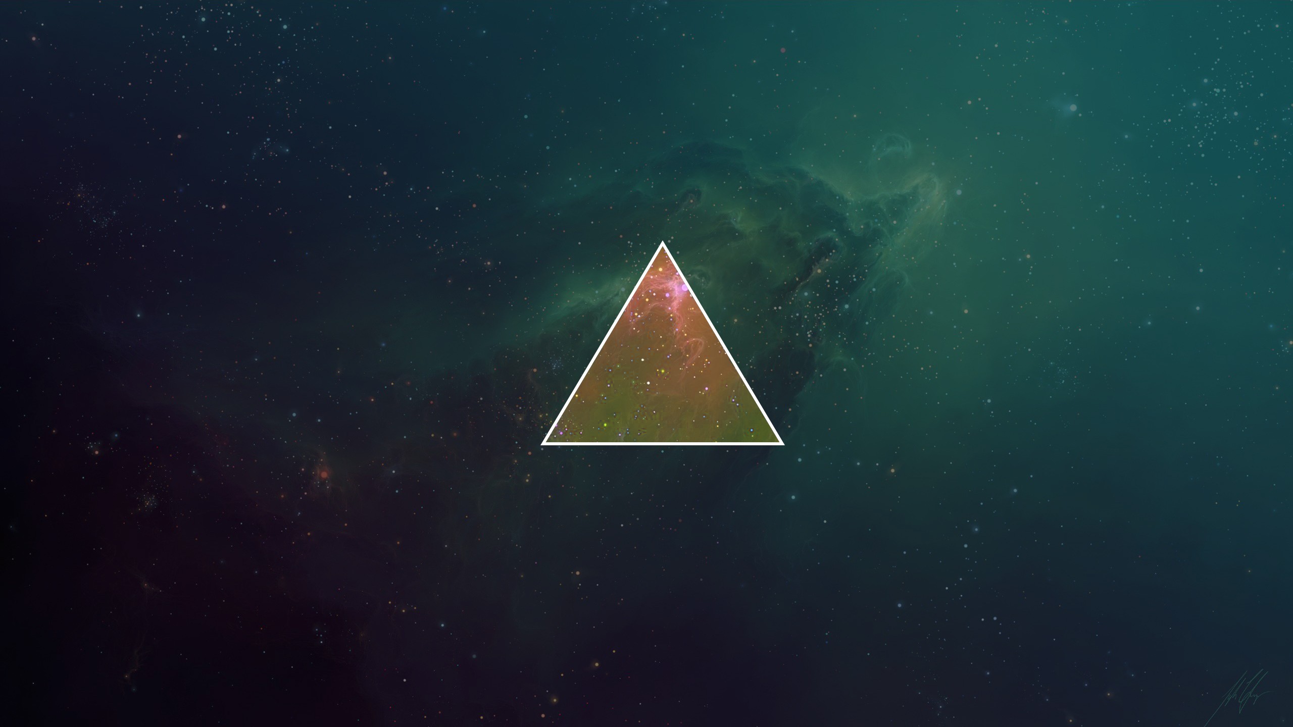 Abstract Triangle Space Background Desktop Wallpaper