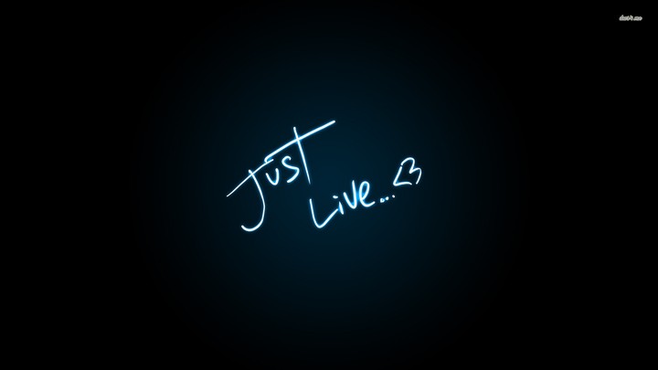Just Live Text Background Wallpaper By Revelwallpaper