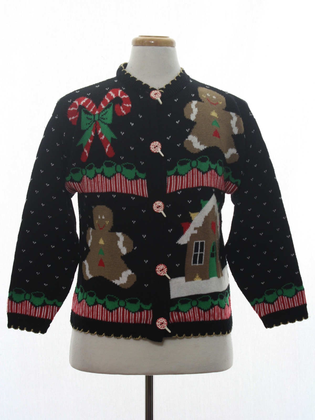 Vintage S Womens Ugly Christmas Sweater 80s