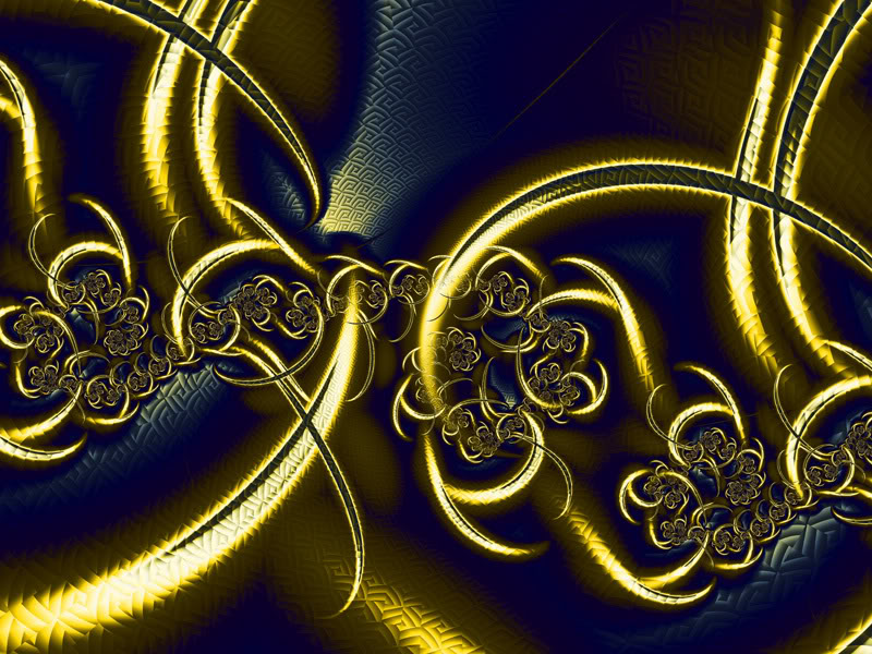 Blue And Gold Scrool Wallpaper Desktop