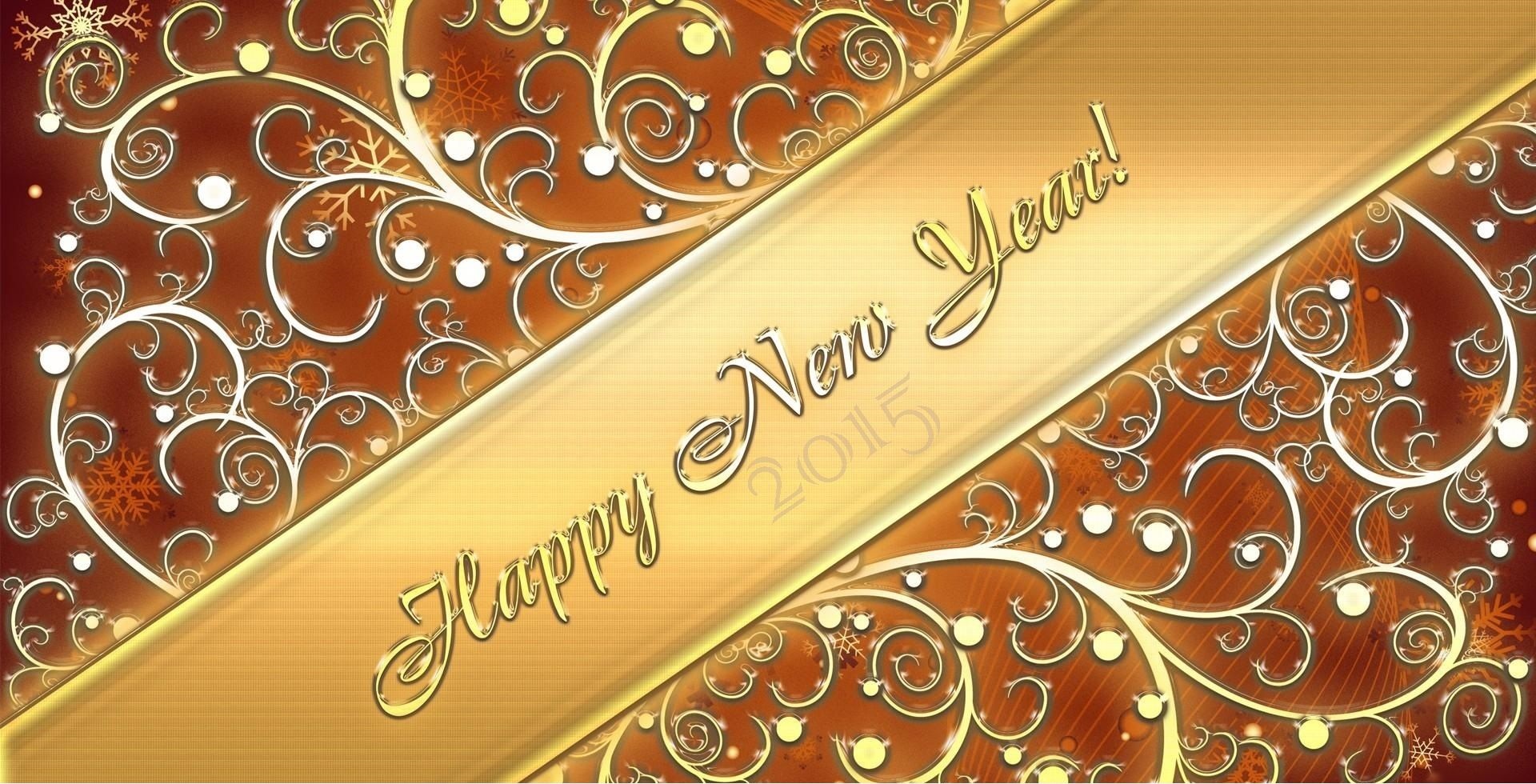 Happy New Year Golden Wallpaper