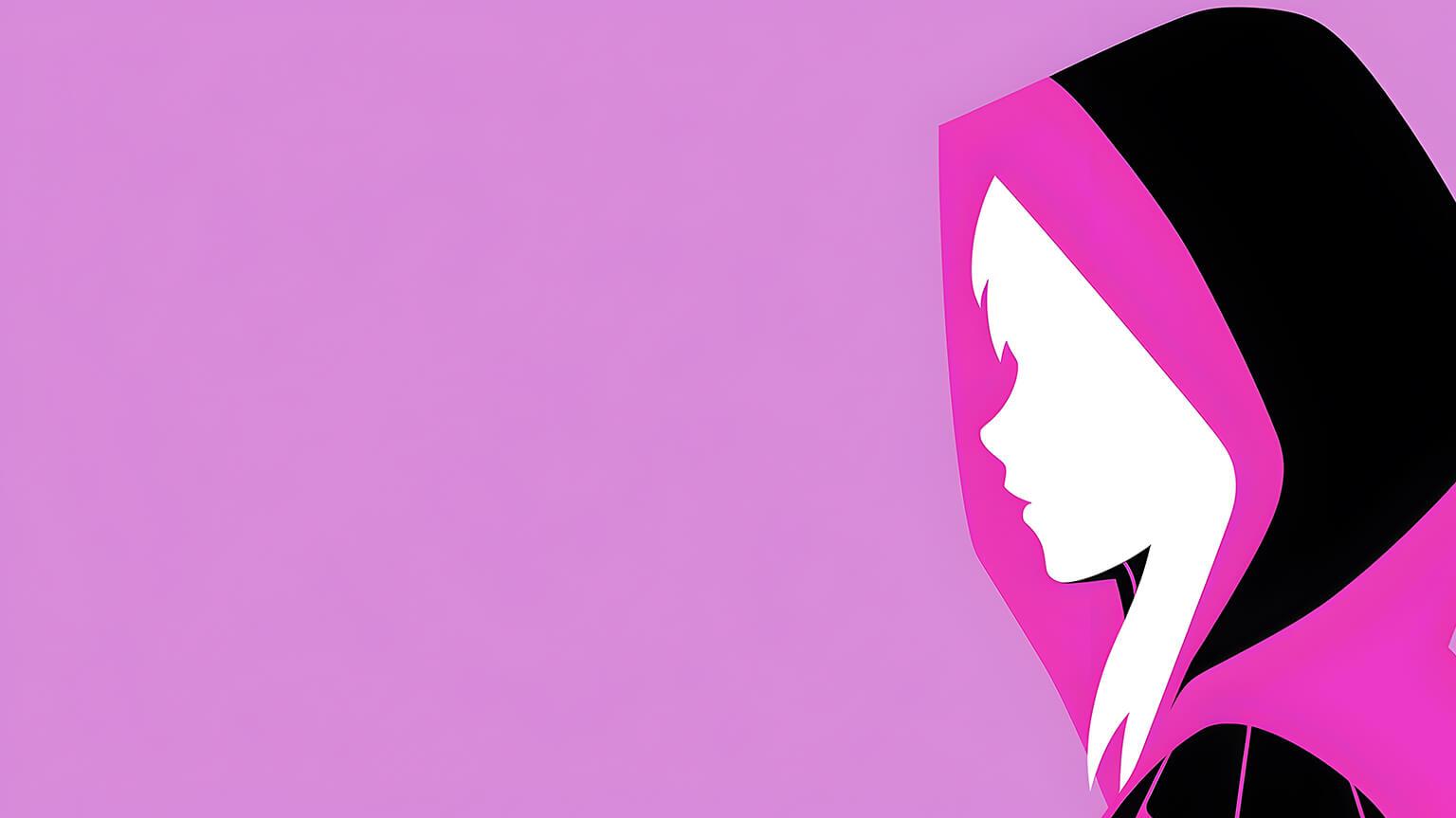 Spider Gwen Pink Desktop Wallpaper 4k