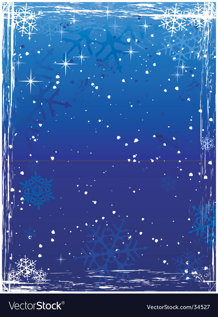 Vertical Blue Grunge Winter Background Royalty Vector