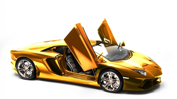 Lamborghini Gold Aventador Wallpaper