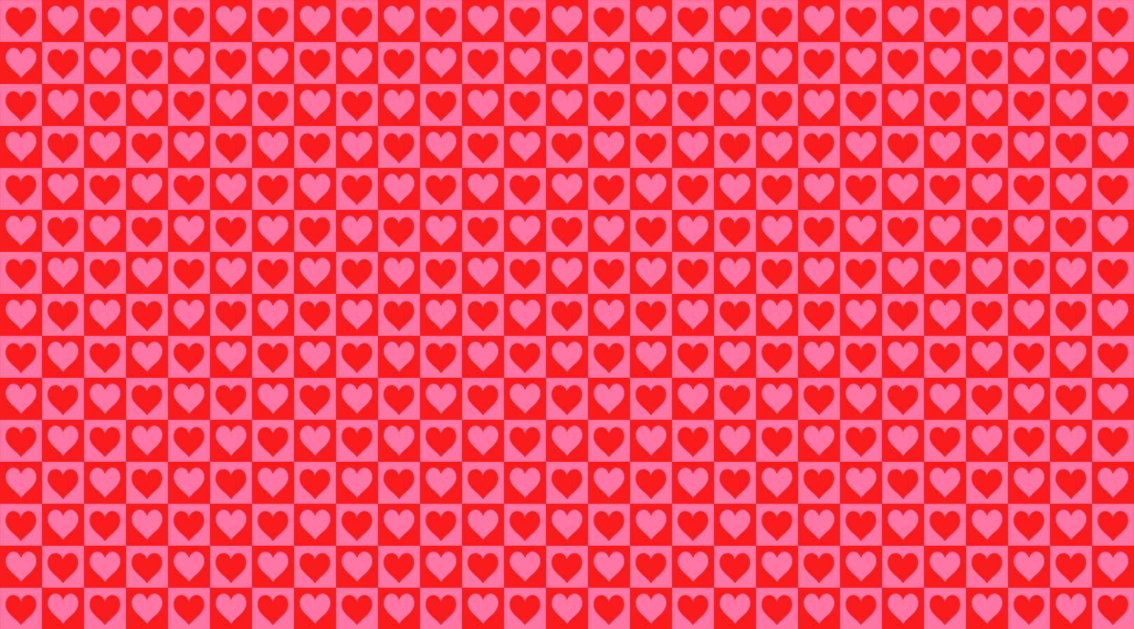 Download Red Pink Seamless Hearts Valentines Desktop Wallpaper