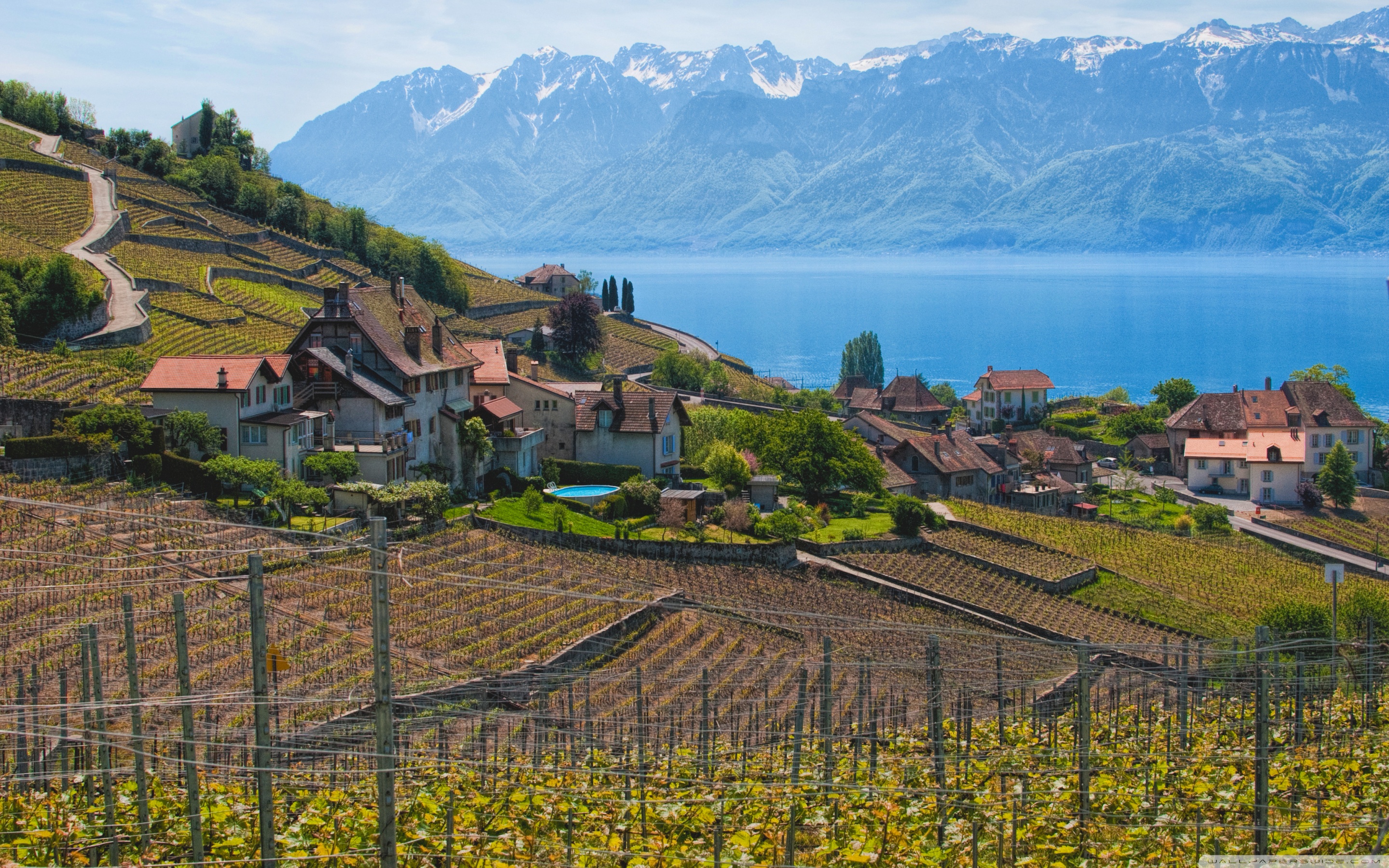 Lake Geneva Switzerland Ultra HD Desktop Background Wallpaper For