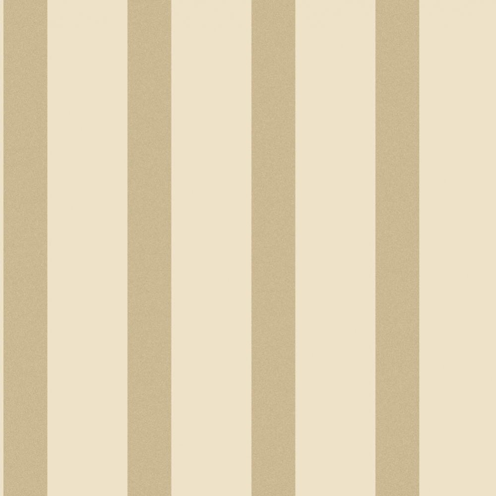 Sparkle Striped Designer Feature Wallpaper Cream Gold Stripe
