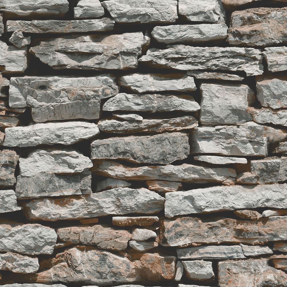 Moroccan Brick Slate Stone Rock Arthouse Wallpaper