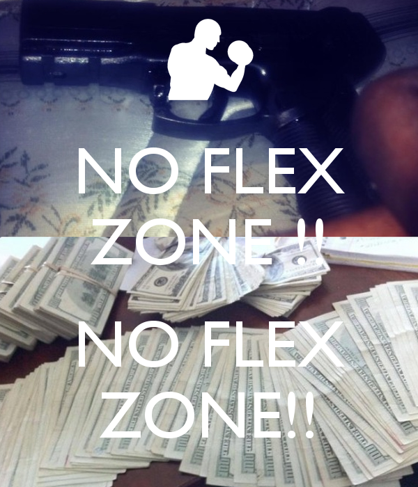 No Flex Zone Keep Calm And Carry On Image