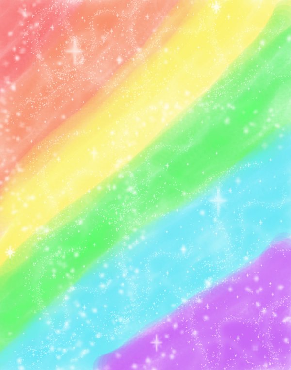 Glitter Rainbow Background by mimineko828 on