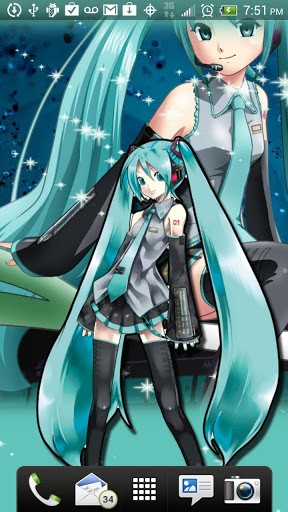 Hatsune Miku Live Wallpaper HD for Android