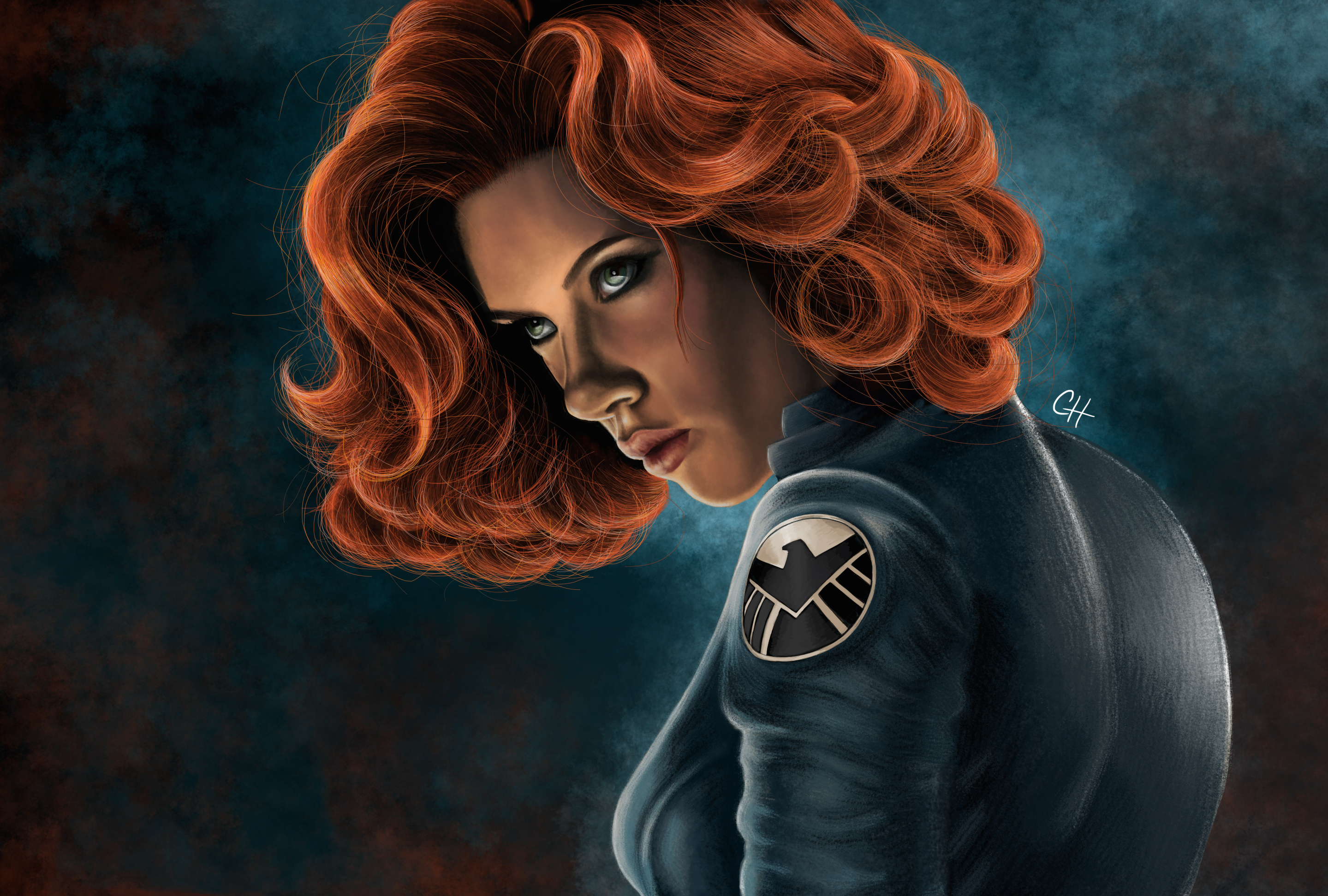 Black Widow Laptop Wallpaper