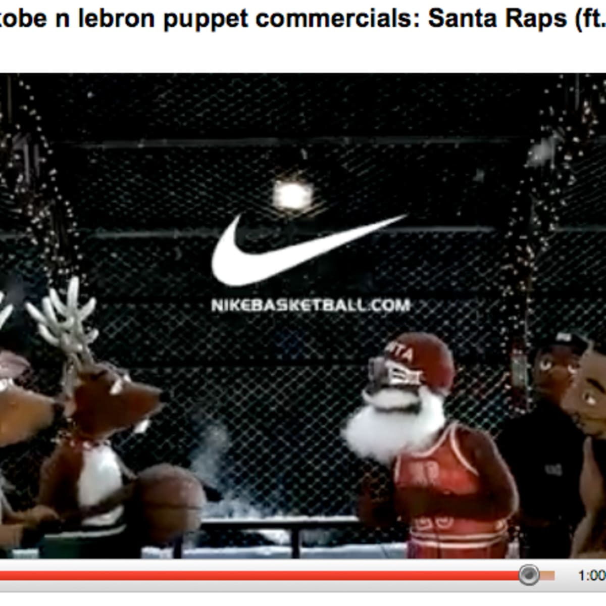 Nike Basketball Mvpuppets Dunking On Reindeer Video
